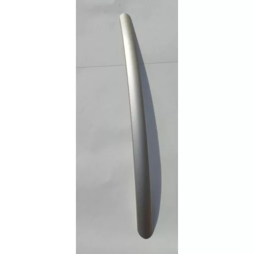Möbelgriff aus Metall, Farbe Nickel matt, BA 352 mm, modern