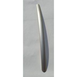   Metal furniture handle, matt nickel colour, 288 mm bore spacing, modern