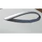 Möbelgriff aus Metall, Farbe Chrom matt, Bohrung 160 mm