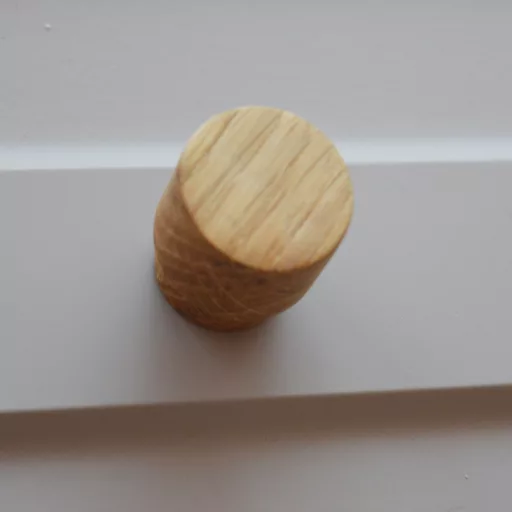 KIEL, Möbelknauf aus Holz, Eiche geölt