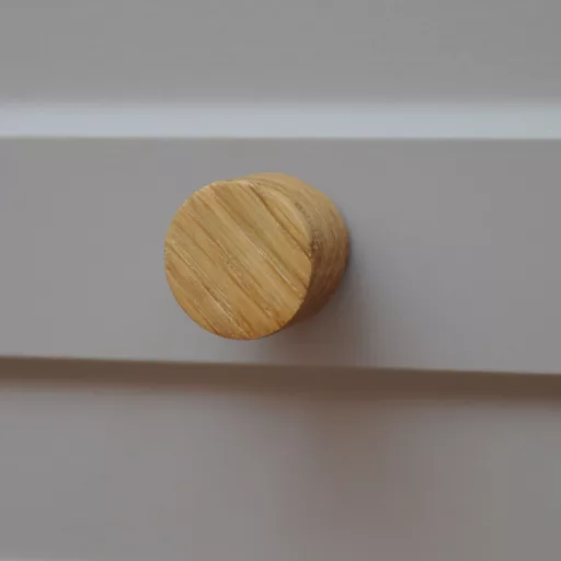KIEL, Möbelknauf aus Holz, Eiche geölt