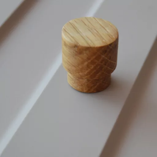 KIEL, Möbelknauf aus Holz, Eiche geölt