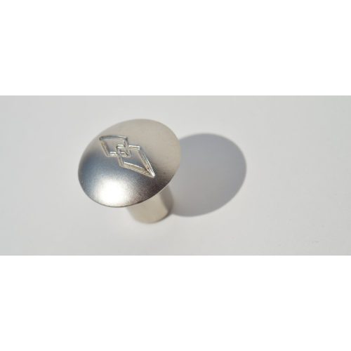 Klassischer Möbelknopf aus Metall in der Farbe Nickel matt
