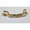 KZ279 Rustikaler Metallgriff, goldfarben, Lochabstand 96 mm