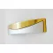 Metall-Möbelgriff, Mattchrom - Gold, 128 mm Lochabstand