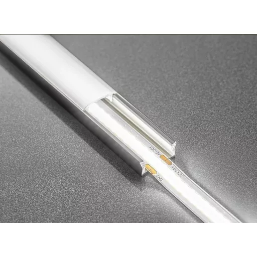 LED szalag COB LED csík, 1600 LED/5 fm, meleg fehér, 8W/fm, 8mm széles , 5fm/tekercs, 12V