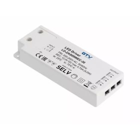   Tápegység LED 12V, 9W, IP20, 3 mini AMP csatlakozóval, 1,5fm kábellel, villásdugóval