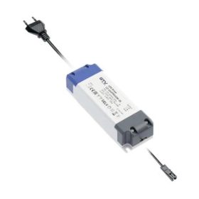   Tápegység LED 12V, 33W, IP20, 2 mini AMP csatlakozóval, 2fm kábellel, villásdugóval