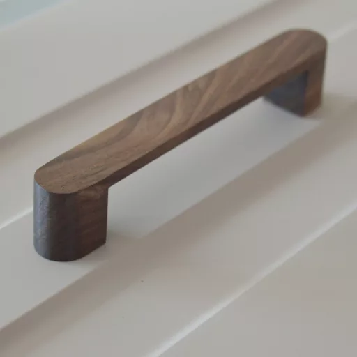 LelandDio_128, Holzgriff, geöltes Nussbaumholz, Lochabstand 128 mm