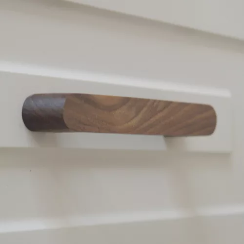 LelandDio_128, Holzgriff, geöltes Nussbaumholz, Lochabstand 128 mm