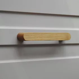   Leland_128, Möbelgriff aus Holz, Eiche geölt, 128 mm Lochweite