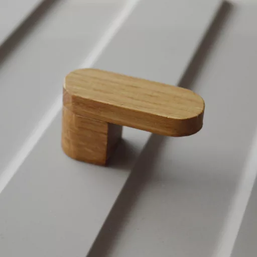 Leland_mini, Möbelgriff aus Holz, Eiche geölt