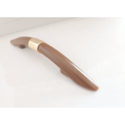 Plastic furniture handle in brown-gold colour