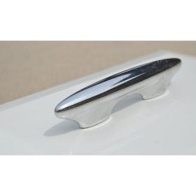   10  db Ezüst, műanyag gomb bútorfogantyú, 64 mm furattáv, retro