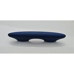   Bársony kék, műanyag bútorfogantyú, 64 mm furattáv, retro