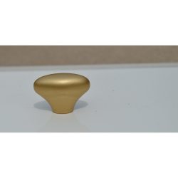 Retro-Möbelknopf aus mattgoldenem Kunststoff