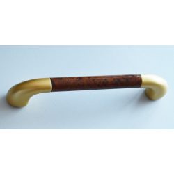 Matt gold - brown colour, plastic furniture handle
