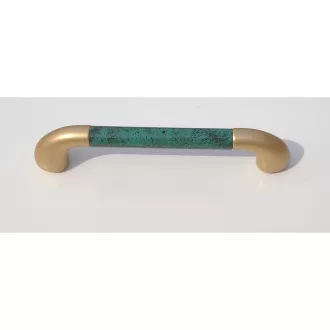 Mattes Gold - marmorgrüne Farbe, Möbelgriff aus Kunststoff