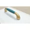 Mattes Gold - Farbe Samtgrün, Möbelgriff aus Kunststoff