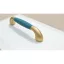 Mattes Gold - Farbe Samtgrün, Möbelgriff aus Kunststoff