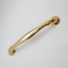   10 db MŰANYAG BÚTORFOGANTYÚ, Fényes Arany színű, 128 MM furattáv