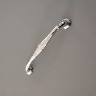  Kunststoff-Möbelgriff, chromfarben, mit 128 mm Bohrung 