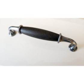   Victoria Fém bútorfogantyú, ófekete színű, 128 mm furattávval