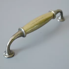   Möbelgriff aus Metall, bronzefarben patiniert, Bohrung 128 mm