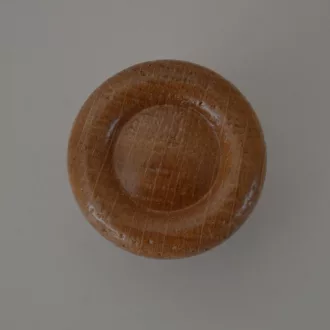 Möbelknauf aus Eiche, dunkel lackiert, Massivholz 