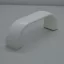 Retro-Kunststoff, weiss farbe, 64 mm BA