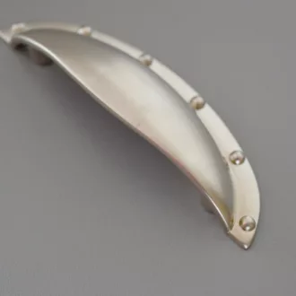Metal furniture handle, matt nickel