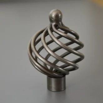 Rustikaler Stil antiker schwarzer Metallmöbelknopf