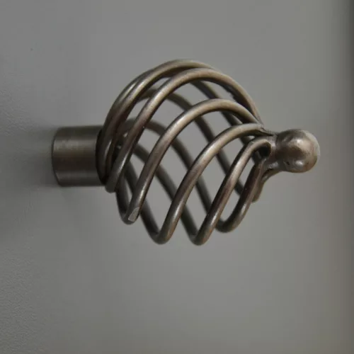 Rustikaler Stil antiker schwarzer Metallmöbelknopf