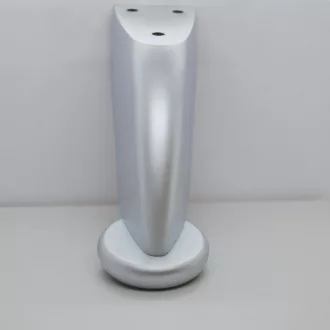 Fém, selyemfényű króm színű bútorláb, 90 mm magas