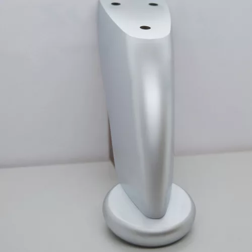 Möbelfüße satin  chromt 90 mm