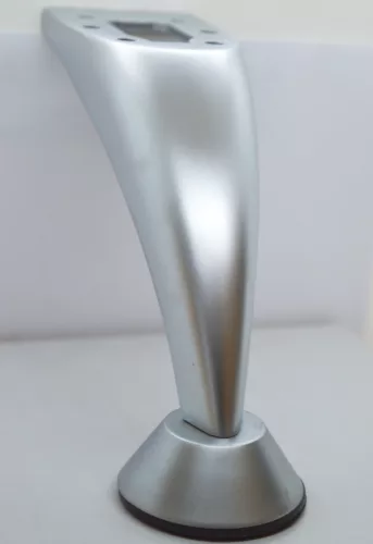 Möbelfüße satin  chromt 120 mm