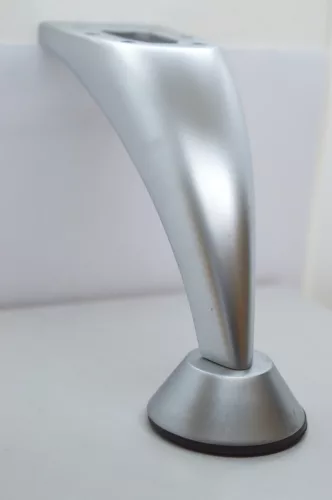 Möbelfüße satin  chromt 120 mm