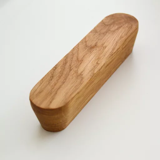 OSLO_128, Möbelgriff aus Holz, Eiche geölt, 128 mm Lochabstand
