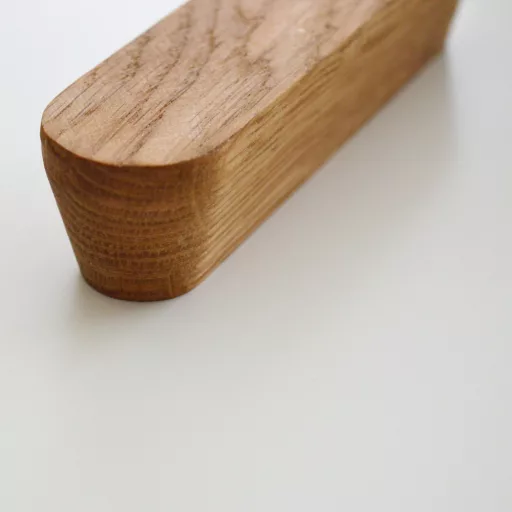 OSLO_128, Möbelgriff aus Holz, Eiche geölt, 128 mm Lochabstand