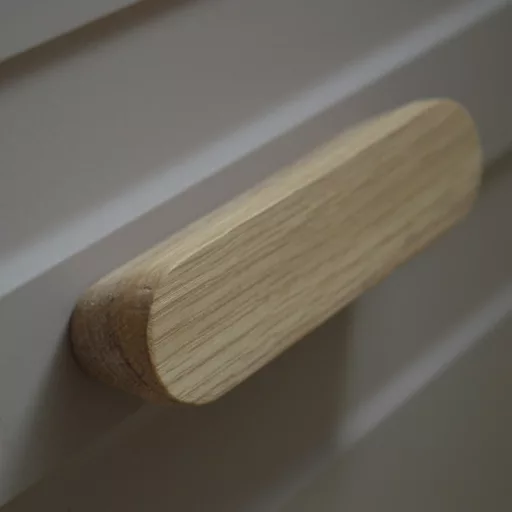 OSLO_F_160 , Holzgriff, mit Bleichöl behandeltes Eichenholz, Lochabstand 160 mm