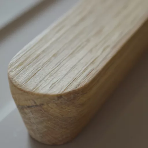 OSLO_F_96, Holzgriff, mit Bleichöl behandeltes Eichenholz, Lochabstand 96 mm