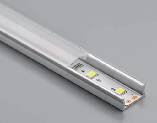 GLAXMNK LED Profil, 2 méter, csavarozható, fekete szín