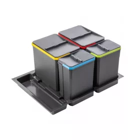   AxiSpace 700 mm, Integrierter Trennmüllbehälter, 4 Behälter, 2x15L és 2x7L  mit Deckeln
