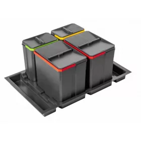   AxiSpace 800 mm, Integrierter Trennmüllbehälter, 4 Behälter, 2x15L és 2x7L  mit Deckeln