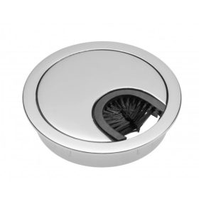 Fém kábel kivezető, Matt Króm szín, 60 mm átmérő