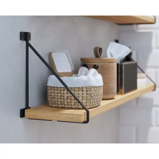 BAR Regalhalter, 20 x 17 cm, mattschwarz