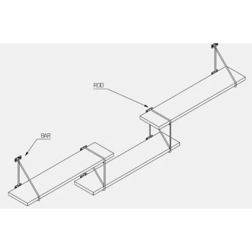 BAR Regalhalter, 20 x 17 cm, mattschwarz