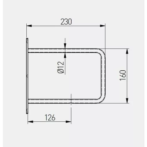 BELT Regalhalter, 22 x 23 cm, mattschwarz