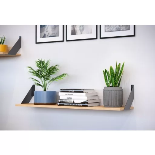 FLAT Regalhalter, 20 x 20 cm, mattschwarz