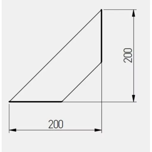 FLAT Regalhalter, 20 x 20 cm, mattschwarz